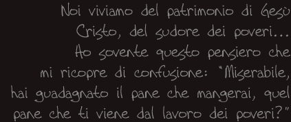 Le parole del Santo